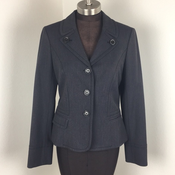 LOFT Jackets & Blazers - NWT LOFT Three Button Slate Grey Blazer 10